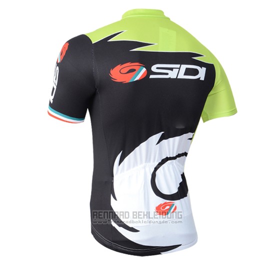 2014 Fahrradbekleidung Castelli SIDI Shwarz und Grun Trikot Kurzarm und Tragerhose